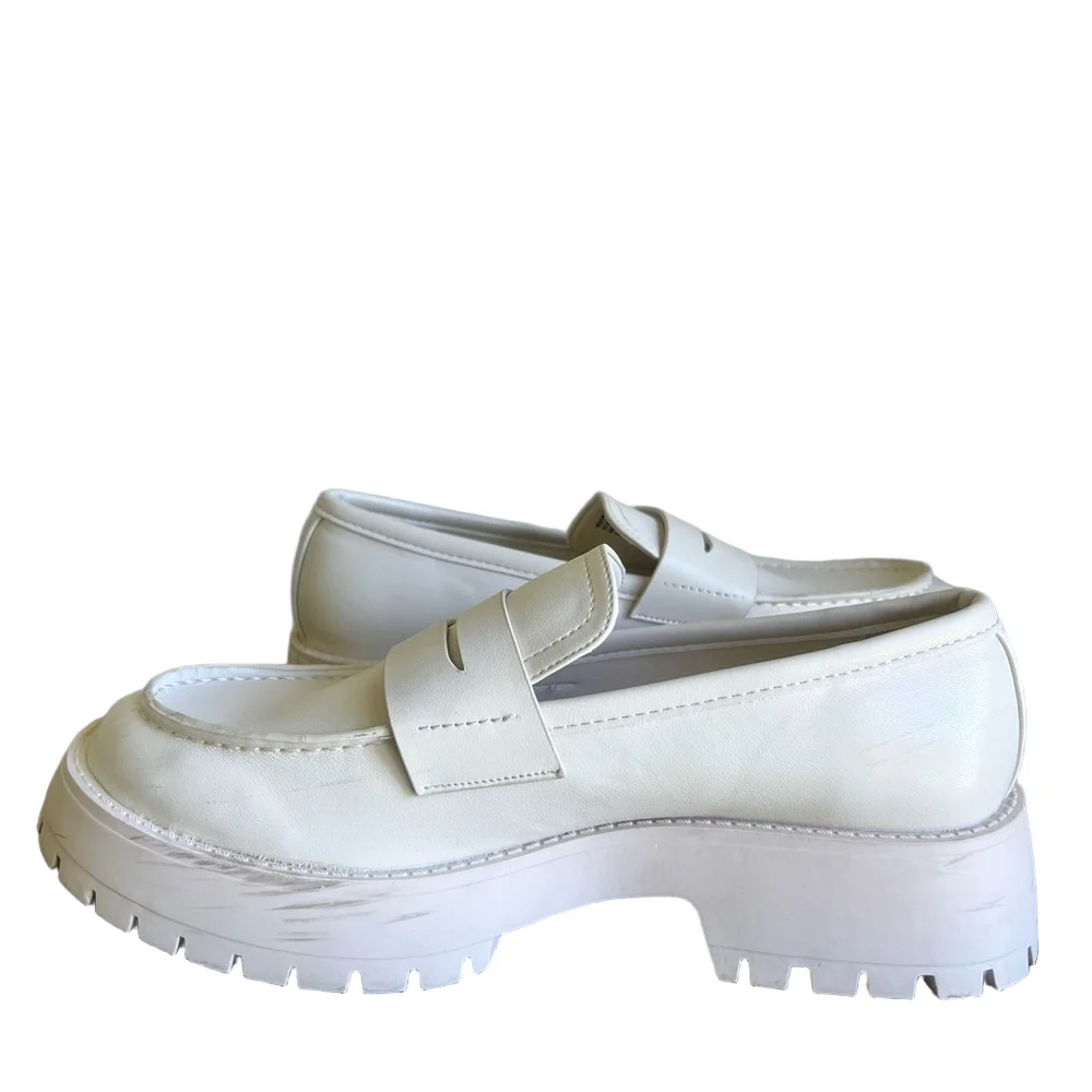Madden Girl Heather Platform Lug Sole Women's Loafer Size 8.5 #596